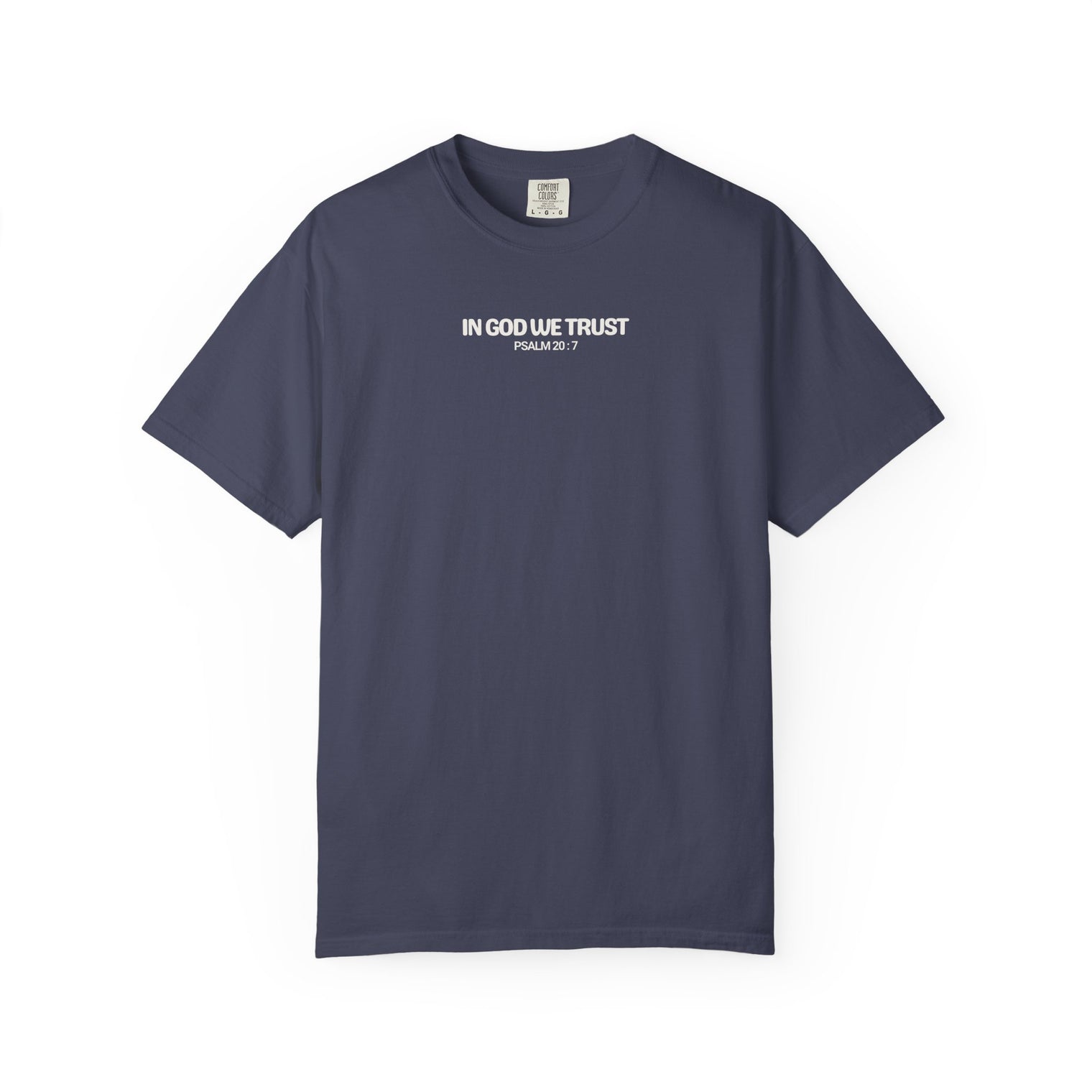 In God We Trust T-Shirt in Denim