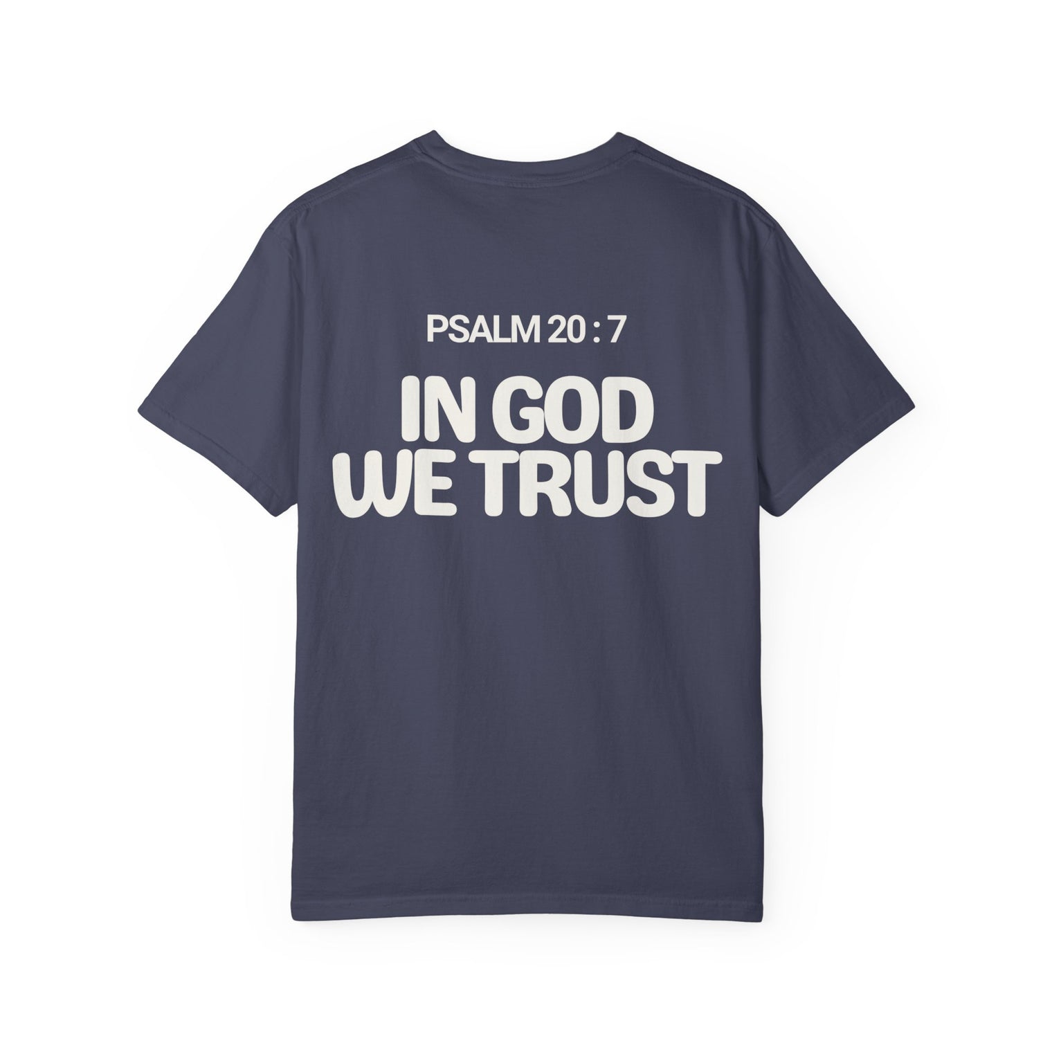 In God We Trust T-Shirt in Denim