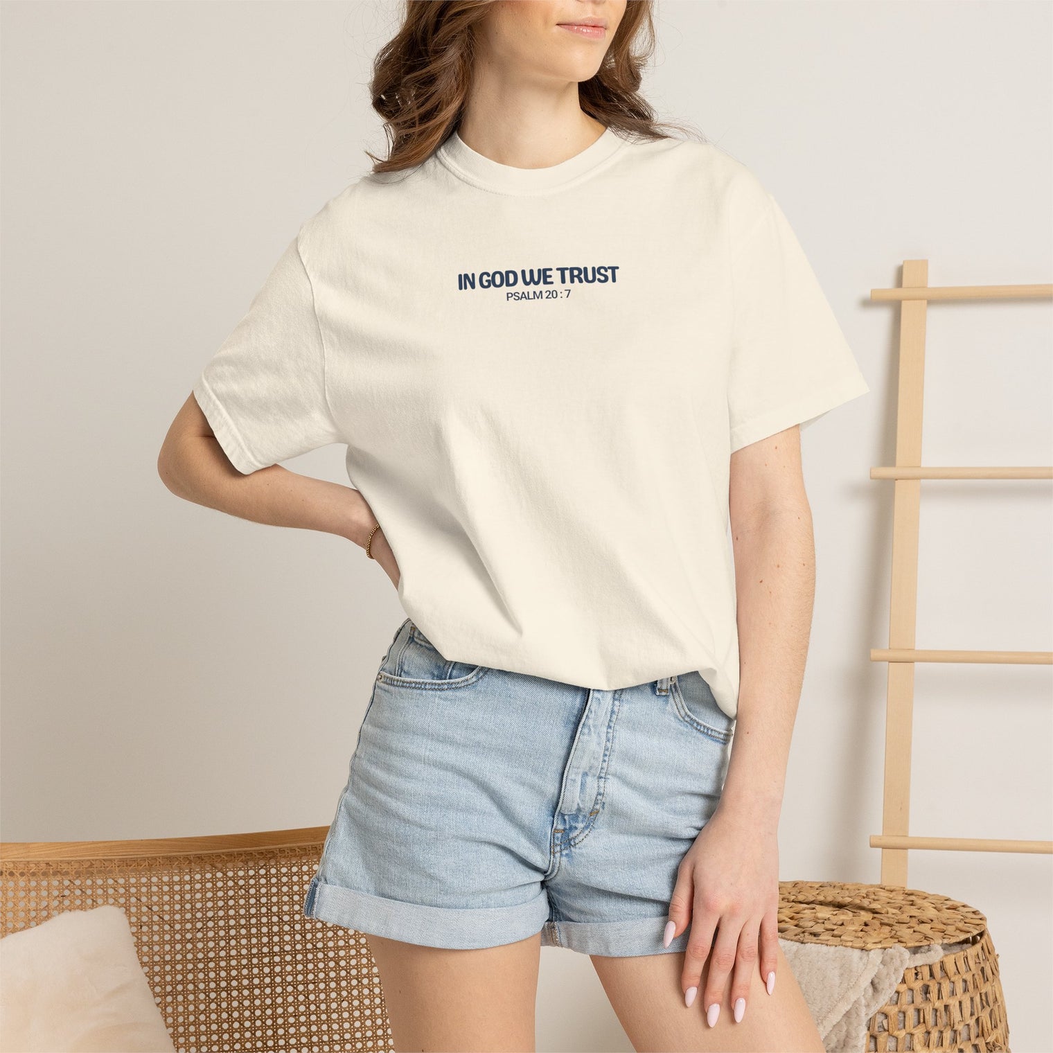 In God We Trust T-Shirt in Ivory