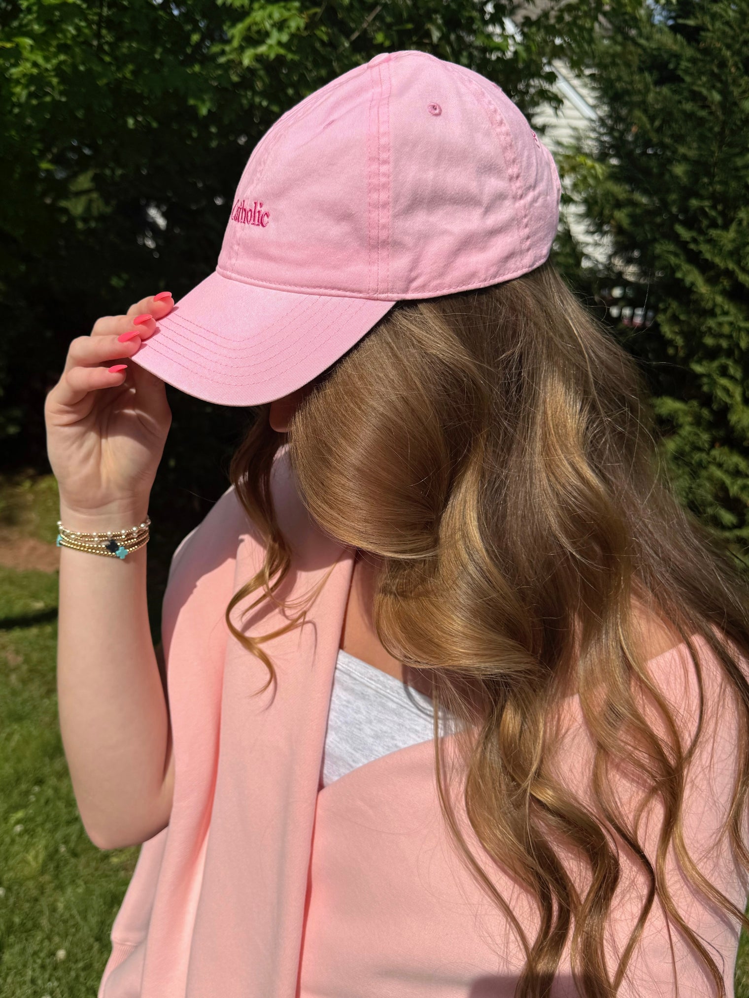 The Catholic Hat Pink