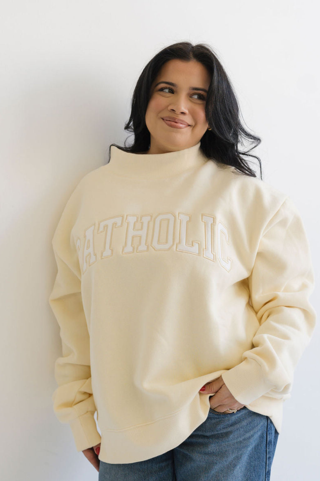 The Catholic Mockneck Butter Yellow