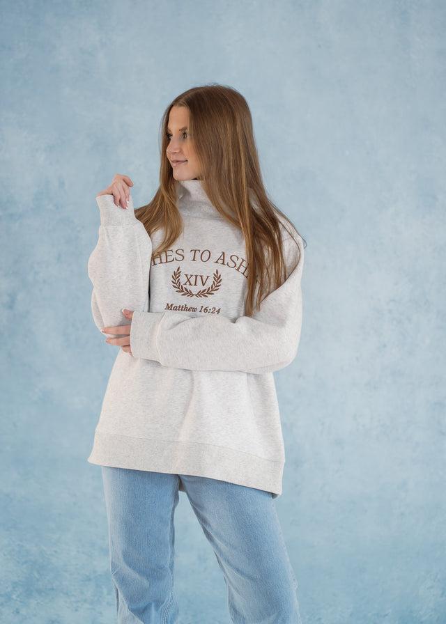 The Ashes to Ashes Slouch Mockneck