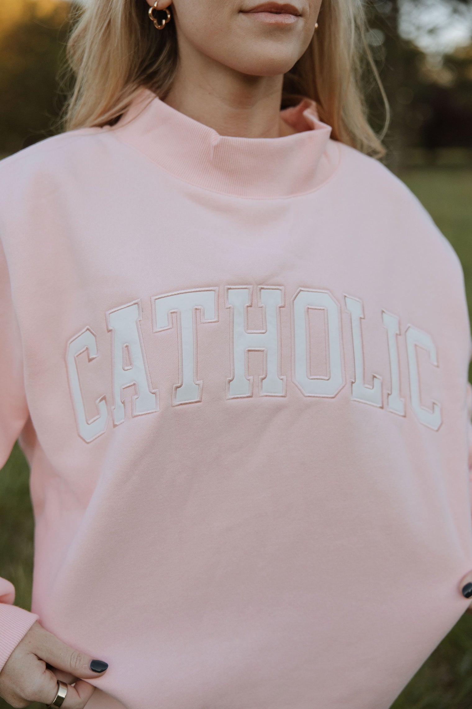 The Catholic Mockneck Pink