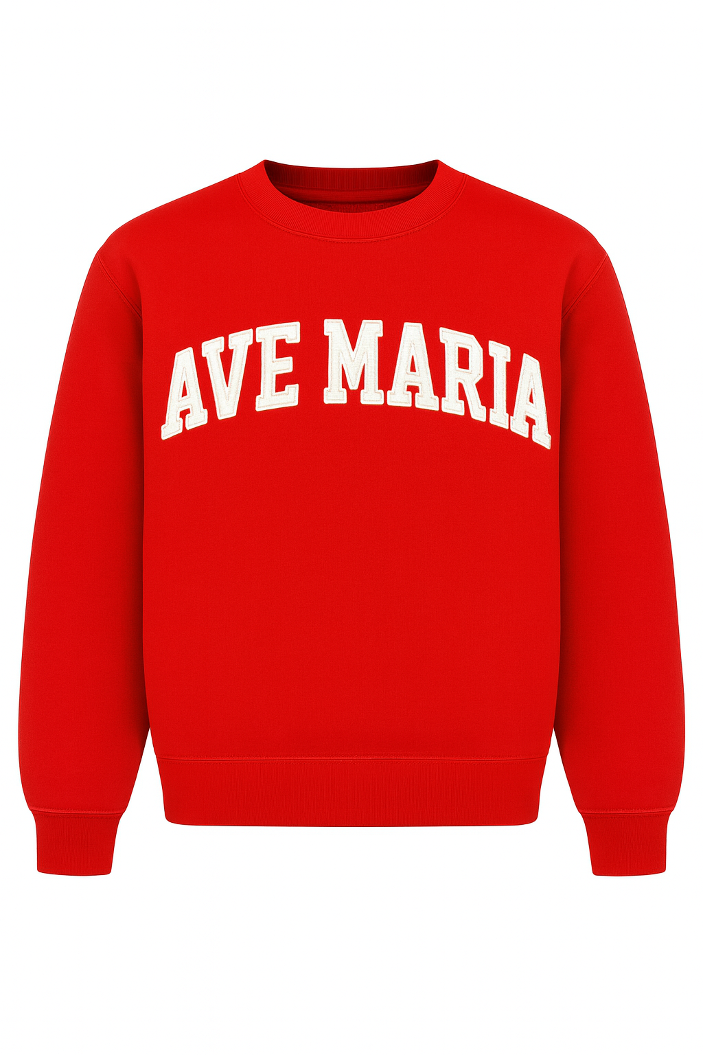 The Ave Maria Crewneck Red