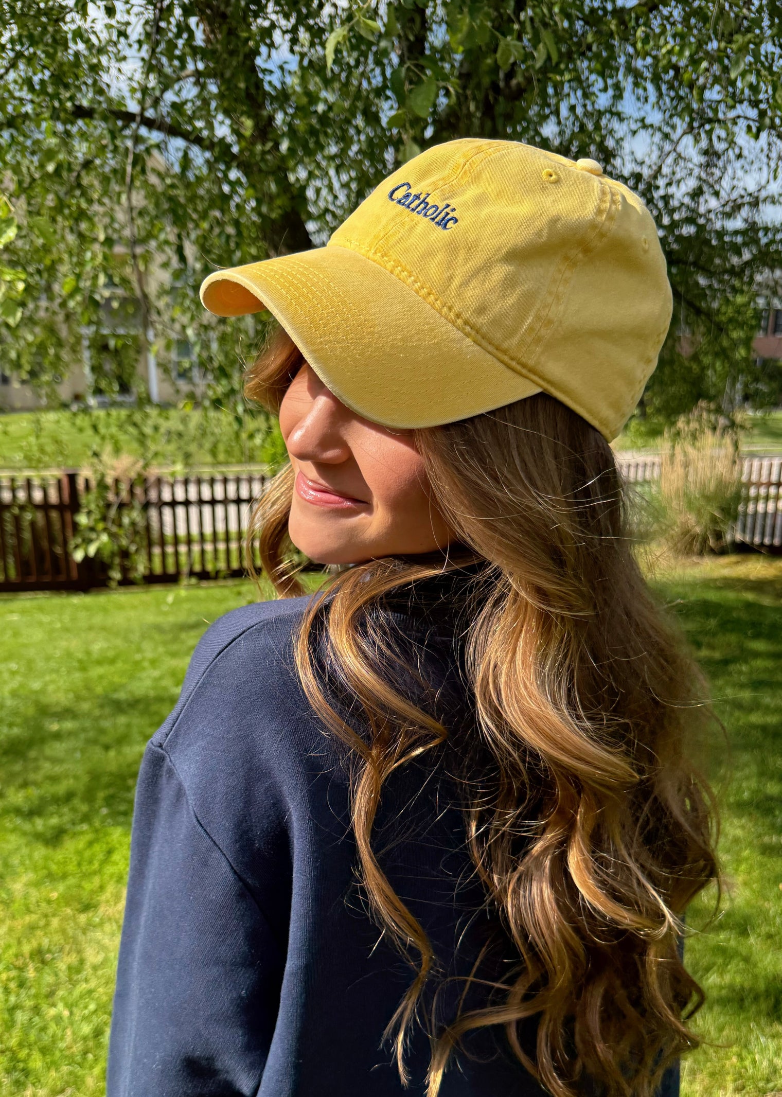 The Catholic Hat Yellow
