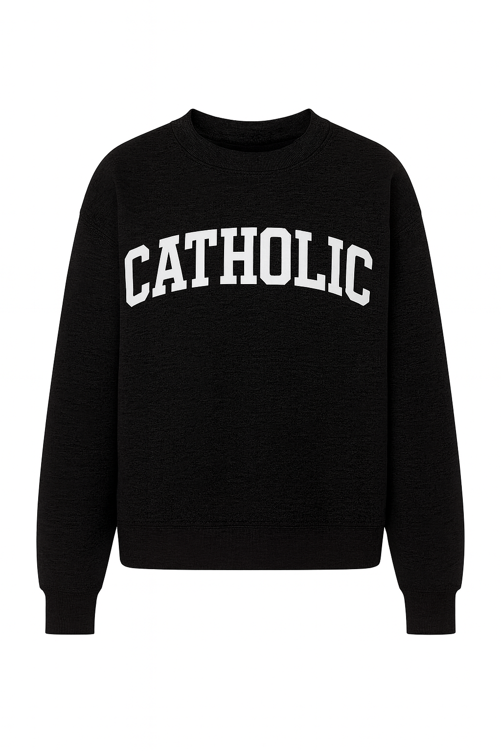 The Catholic Crewneck Black