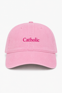 The Catholic Hat Pink