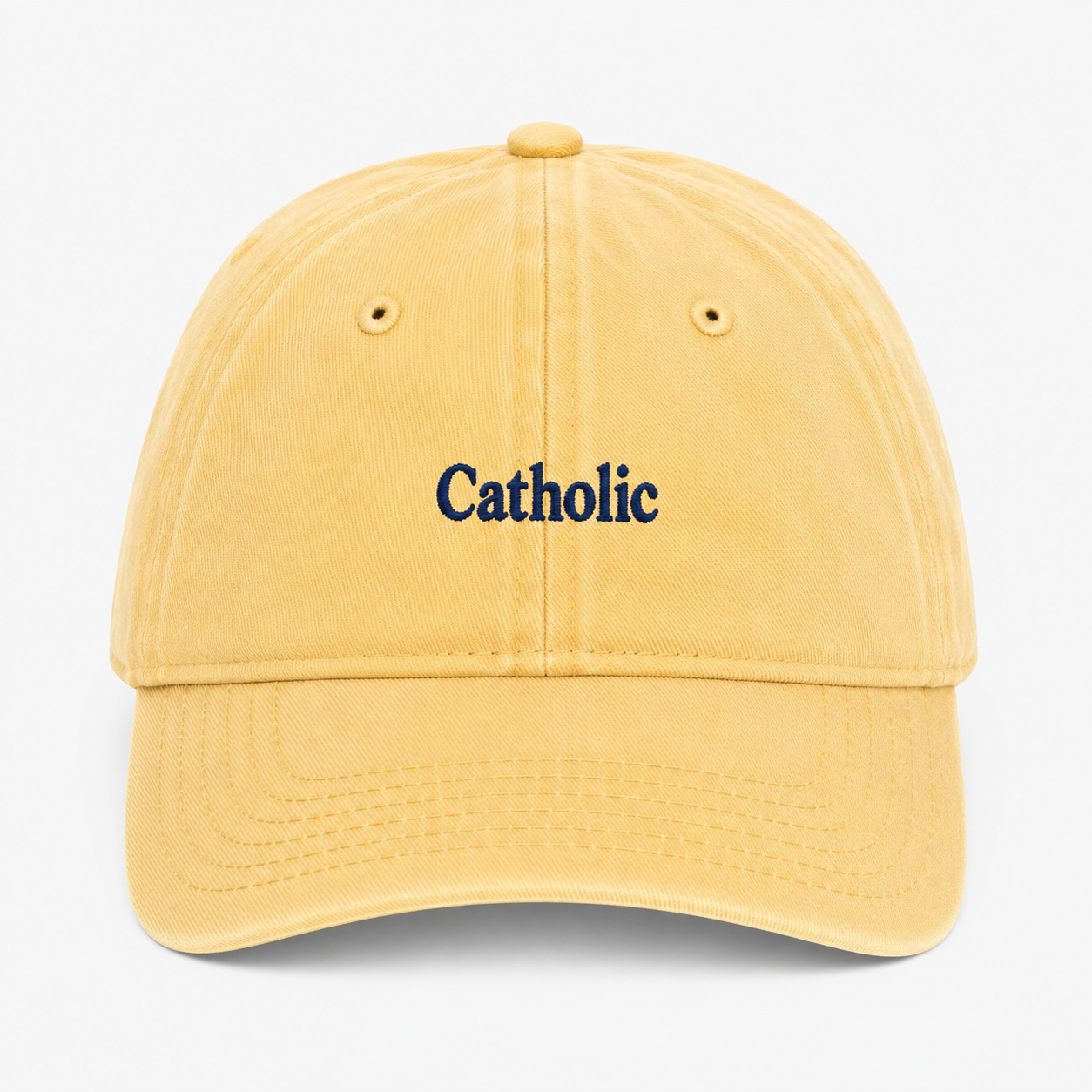 The Catholic Hat Yellow
