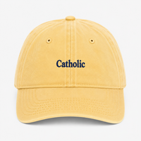 The Catholic Hat Yellow