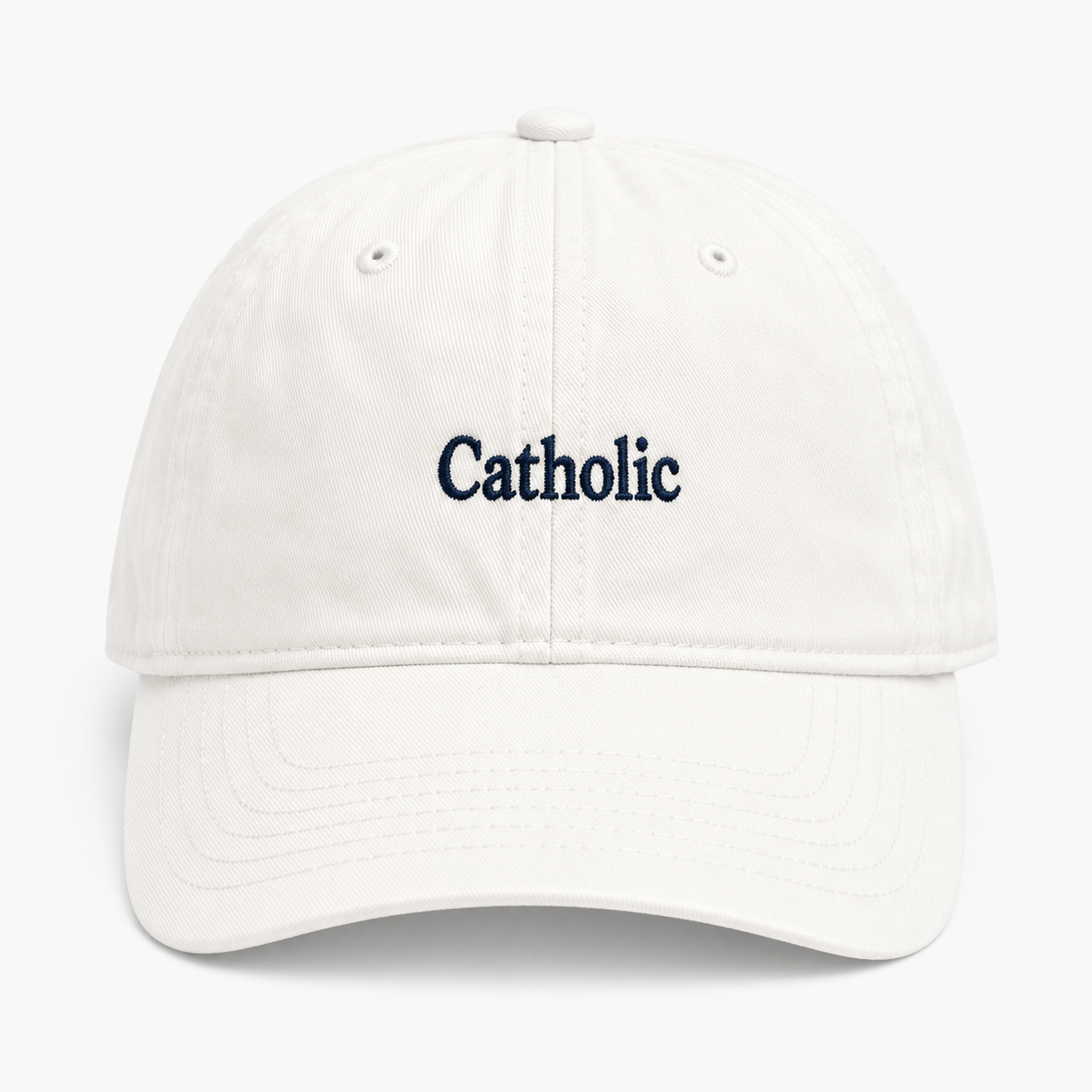 The Catholic Hat White