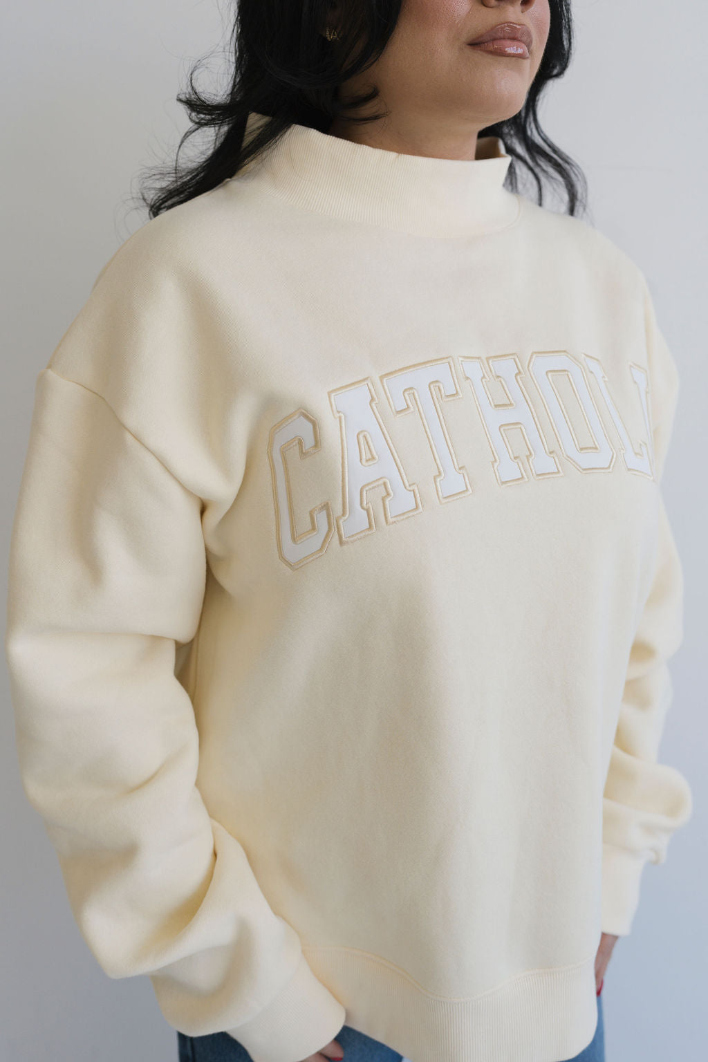 The Catholic Mockneck Butter Yellow