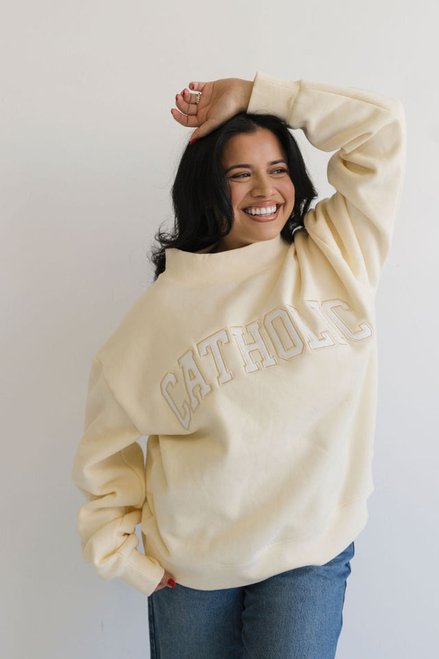 The Catholic Mockneck Butter Yellow