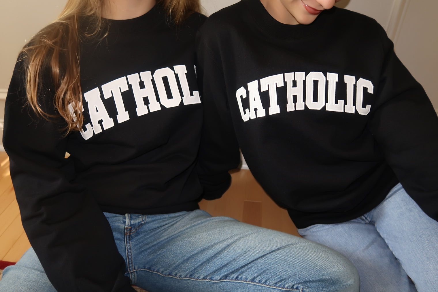 The Catholic Crewneck Black