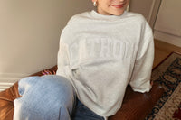 The Catholic Crewneck Light Gray
