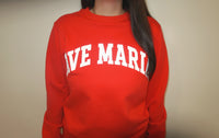 The Ave Maria Crewneck Red