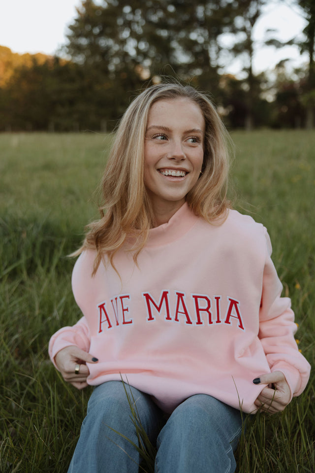 The Ave Maria Mockneck Pink
