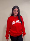 The Ave Maria Crewneck Red