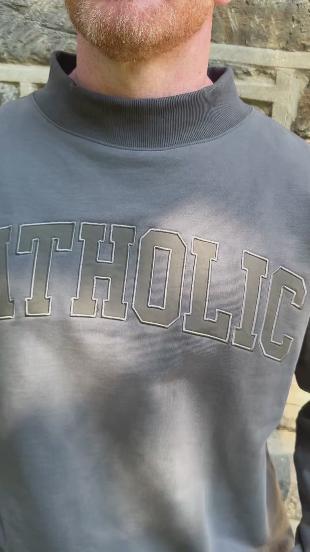 The Catholic Mockneck Dark Gray