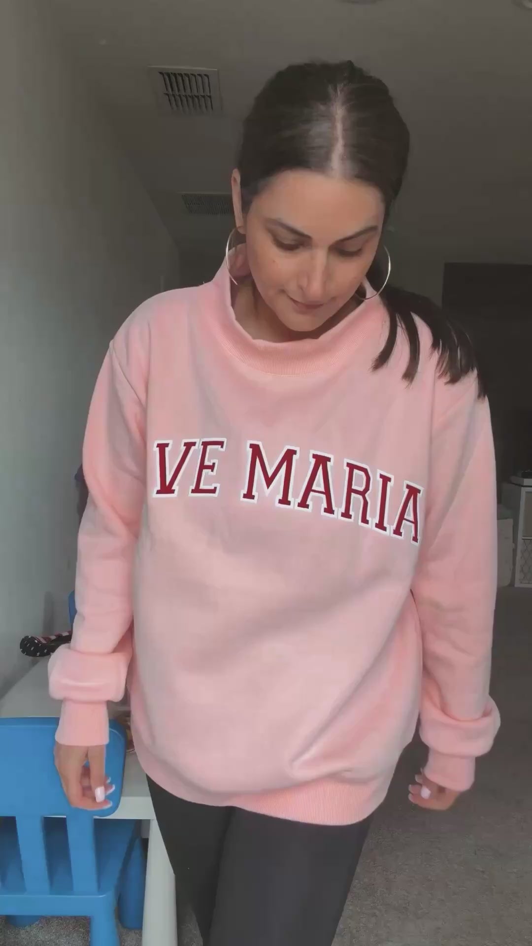 The Ave Maria Mockneck Pink